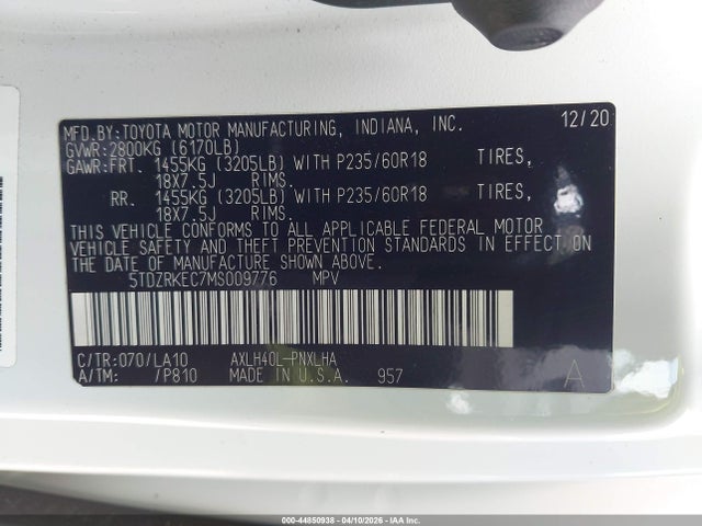 Toyota Sienna Limited