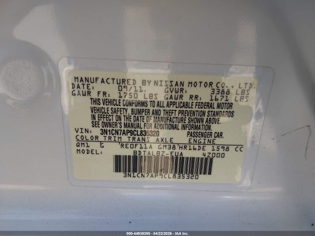 Nissan Versa 1.6 Sv