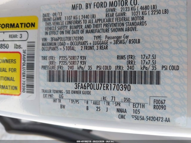 Ford Fusion Se