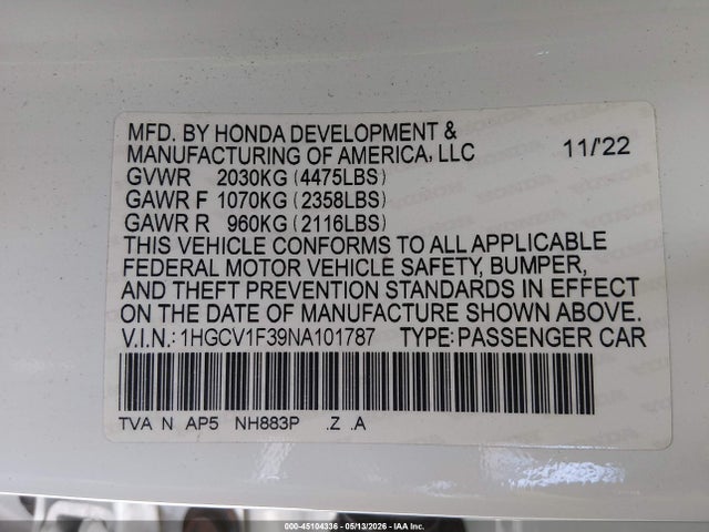 Honda Accord Sport