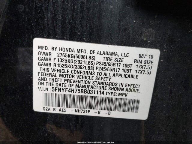 Honda Pilot Ex-l