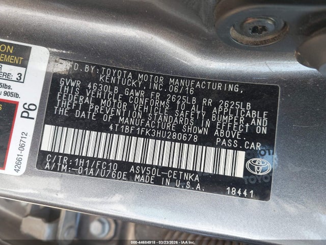 Toyota Camry Le