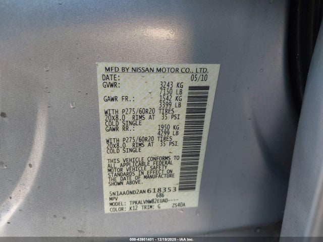 Nissan Armada Titanium