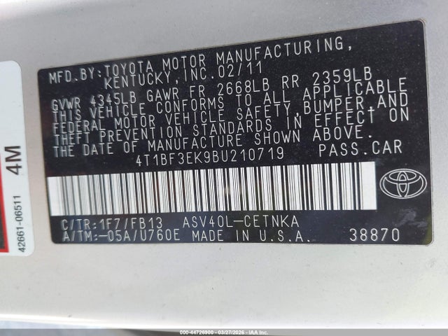 Toyota Camry Le