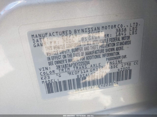 Nissan Sentra Sl