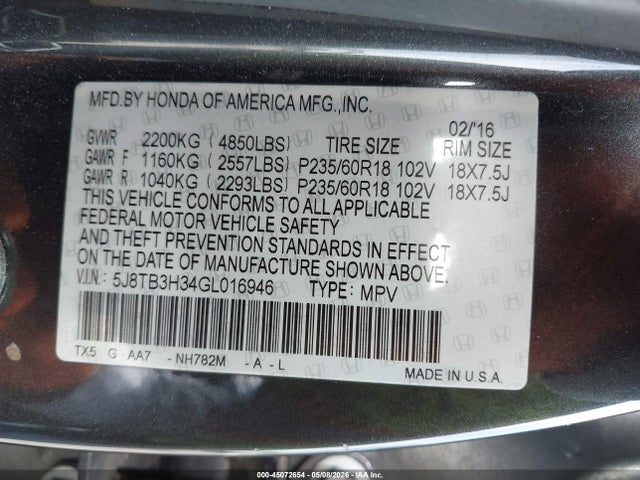 Acura RDX Acurawatch Plus Pkg