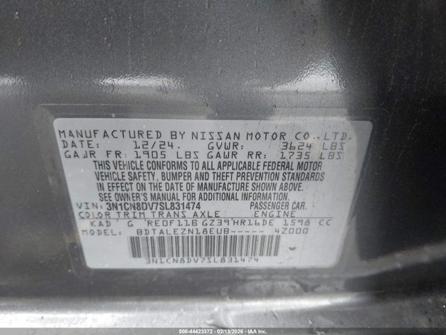 Nissan Versa 1.6 S