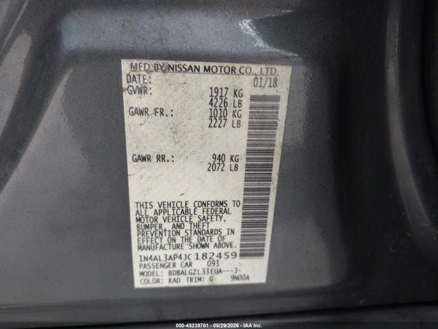 Nissan Altima 2.5 S