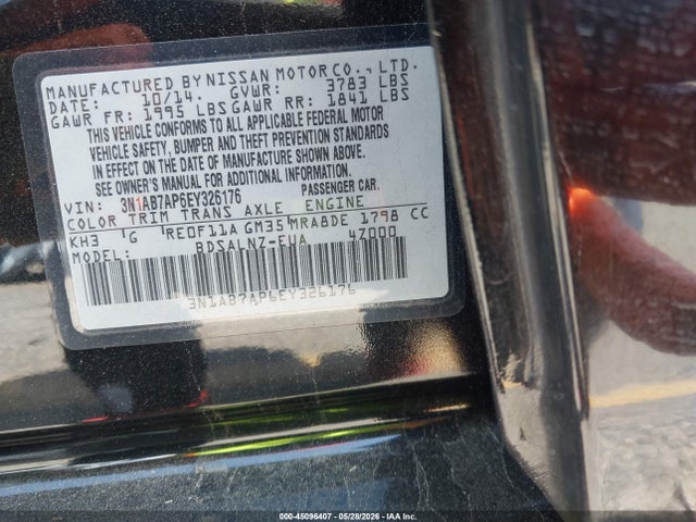 Nissan Sentra Fe+ Sv