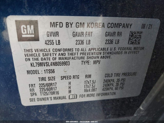 Chevrolet Trailblazer Fwd Activ