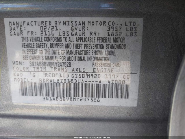 Nissan Sentra S Xtronic Cvt