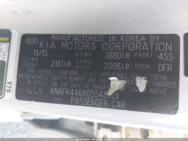 Kia Forte Lx
