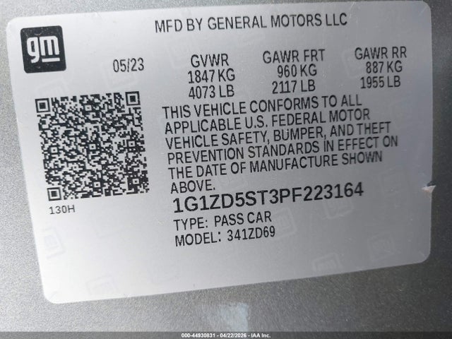Chevrolet Malibu Fwd 1lt