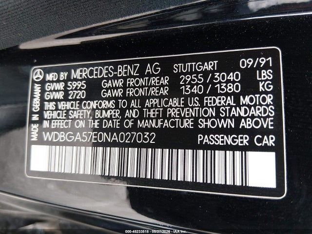 Mercedes-Benz 600 Sel