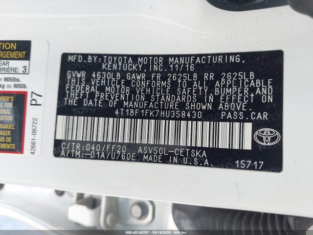 Toyota Camry Se