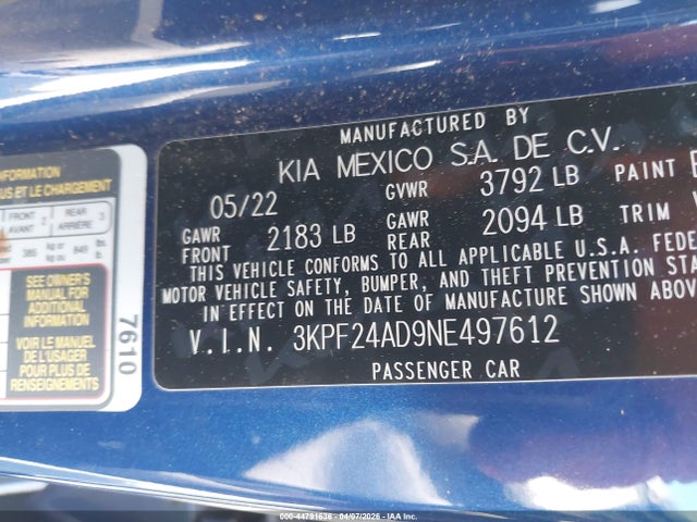 Kia Forte Lxs