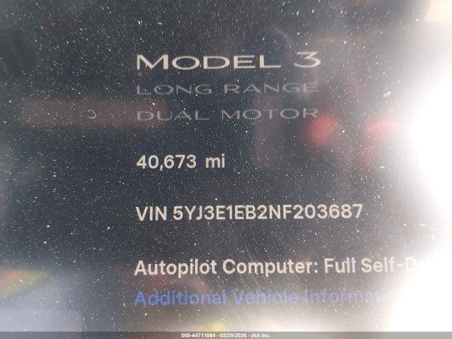 Tesla Model 3 Long Range Dual Motor All-wheel Drive