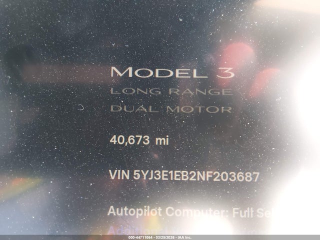 Tesla Model 3 Long Range Dual Motor All-wheel Drive