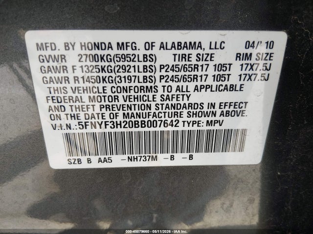 Honda Pilot Lx