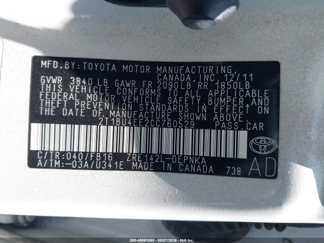 Toyota Corolla Le