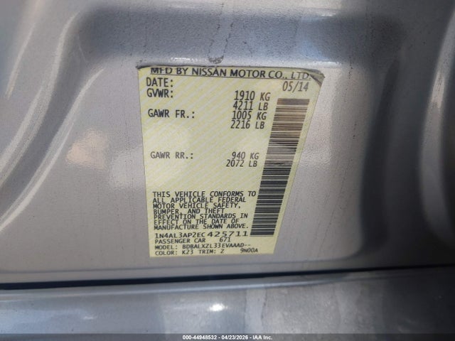 Nissan Altima 2.5 Sl