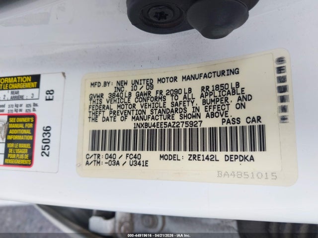 Toyota Corolla Le