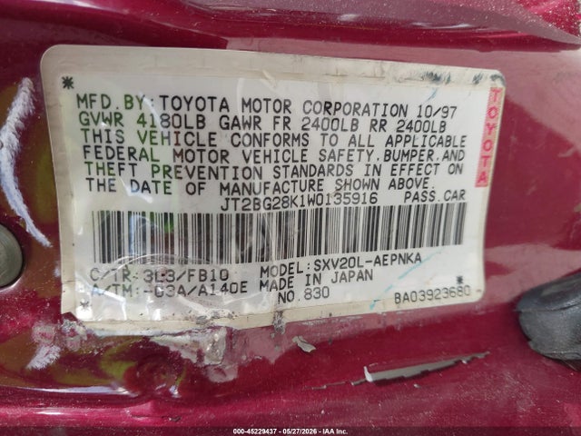 Toyota Camry Le