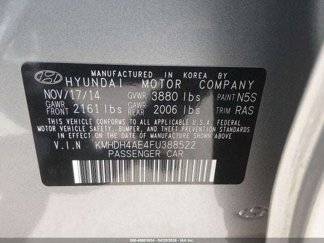 Hyundai ELANTRA Se
