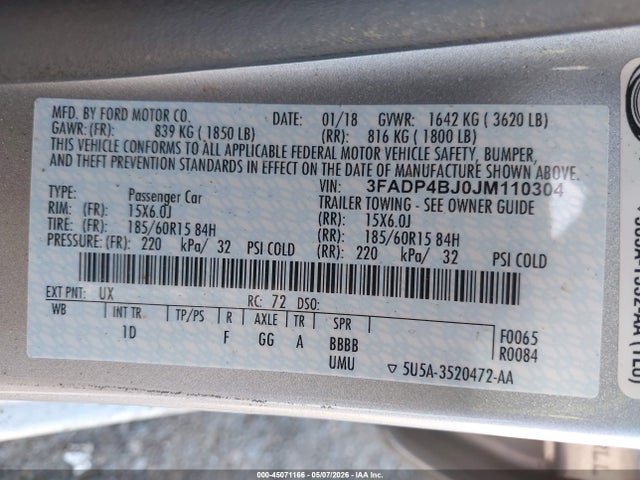 Ford Fiesta Se