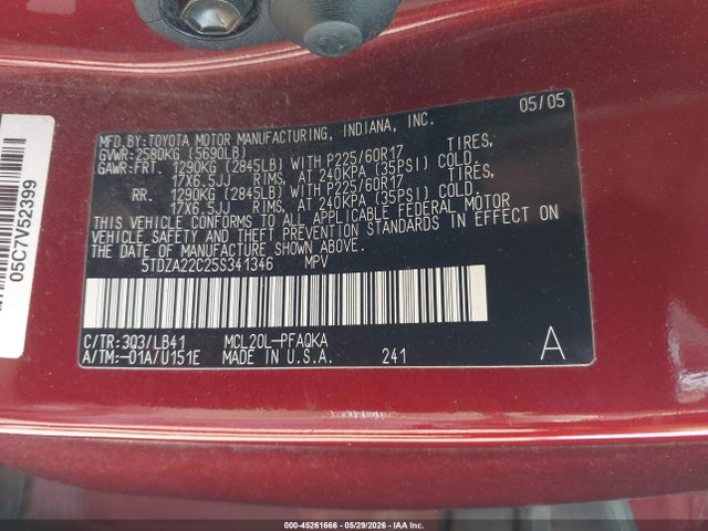 Toyota Sienna Xle