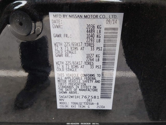 Nissan Rogue Sv