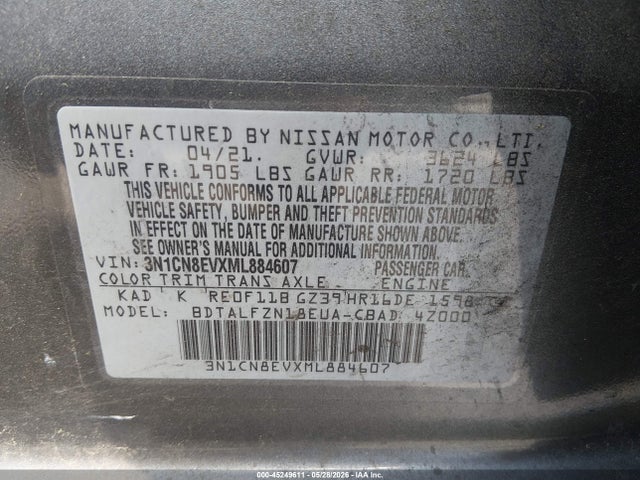 Nissan Versa Sv Xtronic Cvt