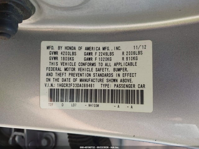Honda Accord Lx