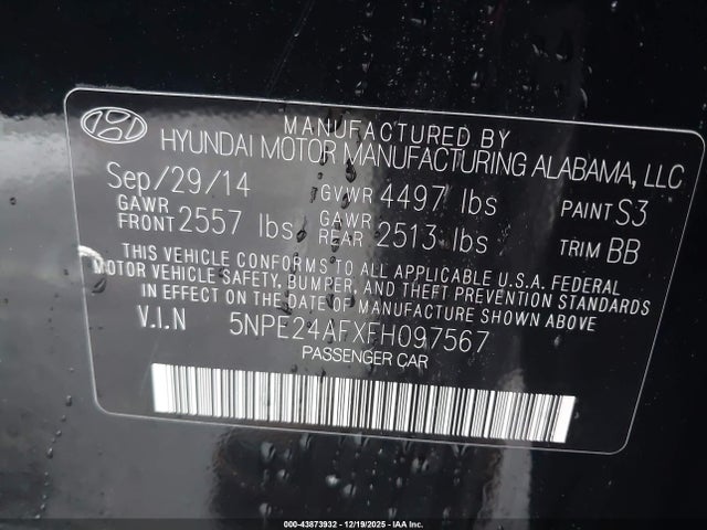 Hyundai SONATA Se
