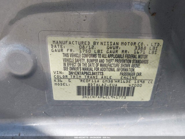 Nissan Versa 1.6 S