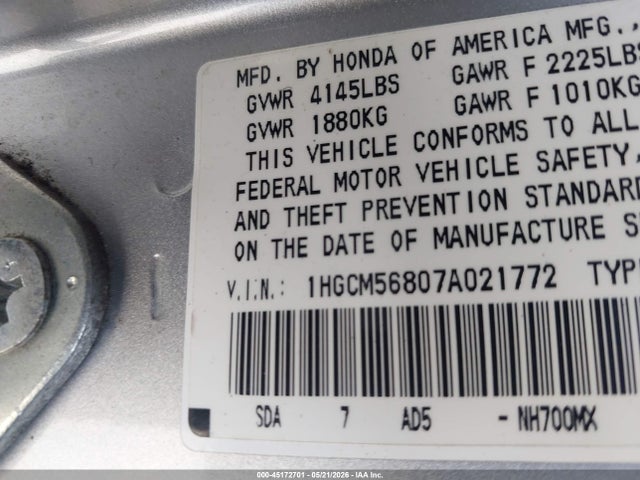 Honda Accord 2.4 Ex