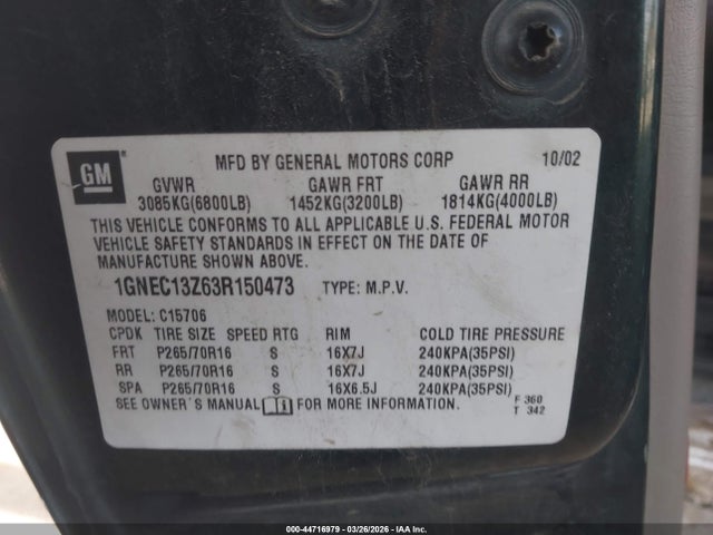 Chevrolet Tahoe Lt