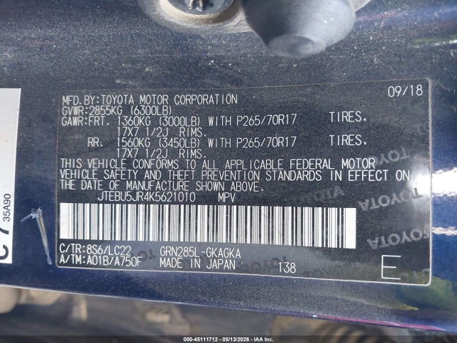 Toyota 4Runner Trd Off Road Premium