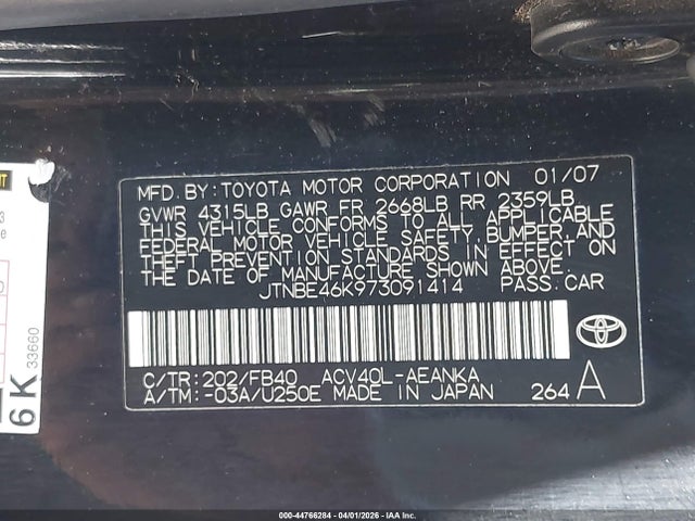 Toyota Camry Le
