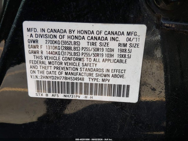 Acura MDX Advance Package