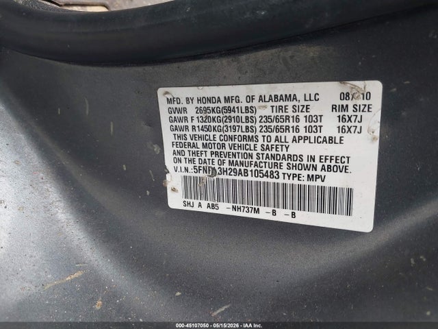 Honda Odyssey Lx