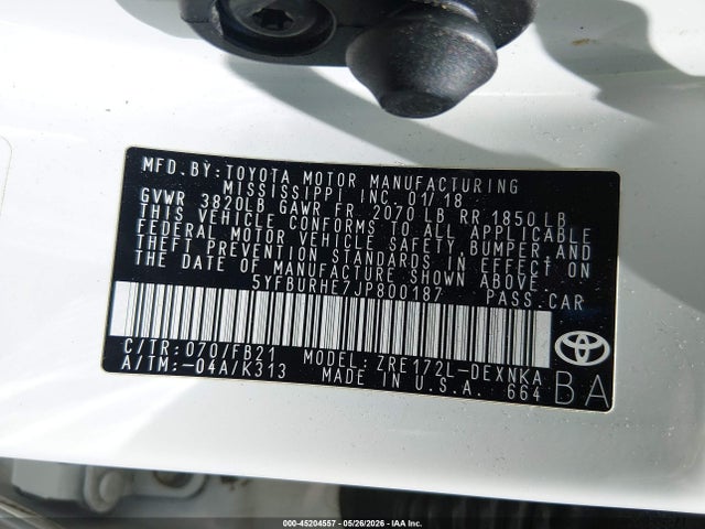 Toyota Corolla Le