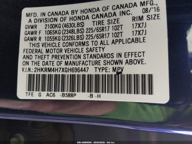 Honda CR-V Ex-l