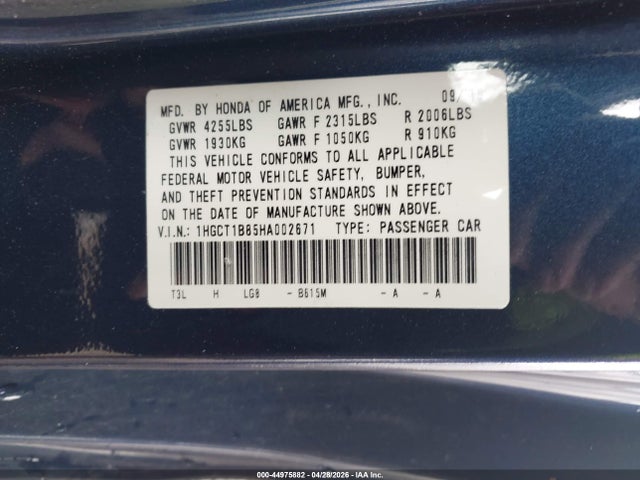 Honda Accord Ex-l
