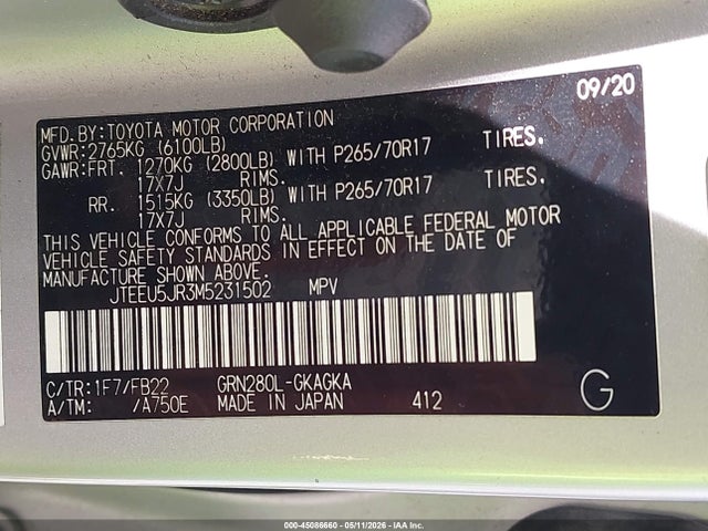 Toyota 4Runner Sr5