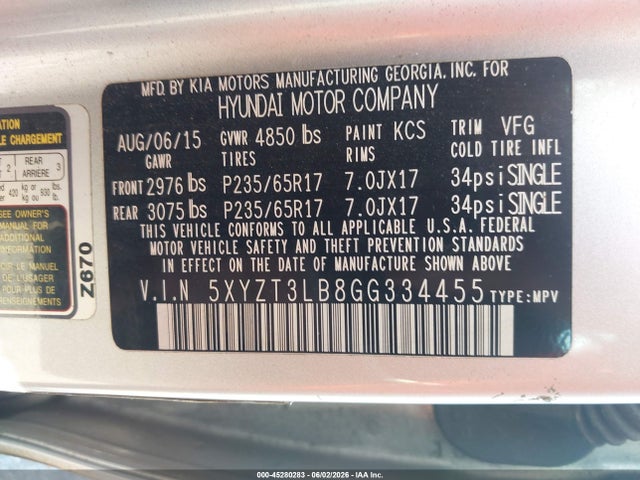 Hyundai SANTA FE 2.4l