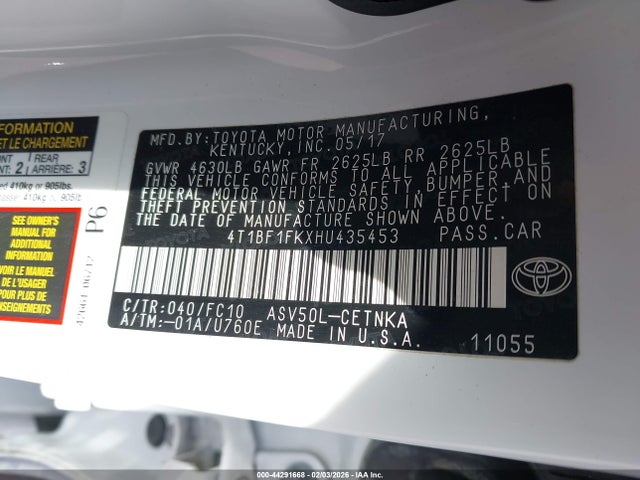 Toyota Camry Le