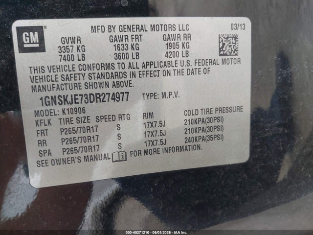 Chevrolet Suburban 1500 Lt