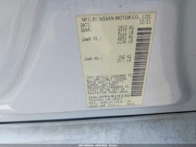 Nissan Altima 2.5 S