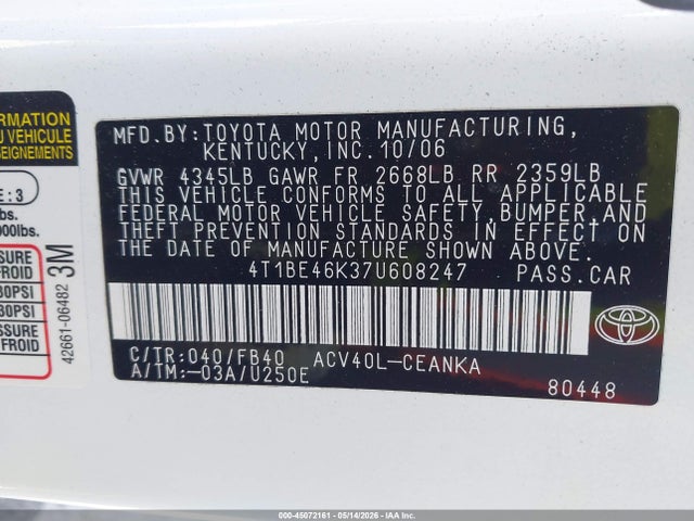 Toyota Camry Le